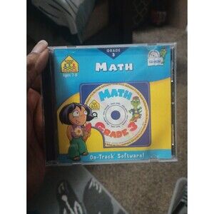 School Zone Math Grade 3 Ages 6 to 7 On-Track Software CD